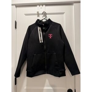 T-Mobile Women's Black Full Zip Jacket Logo Athleisure Workwear Size L